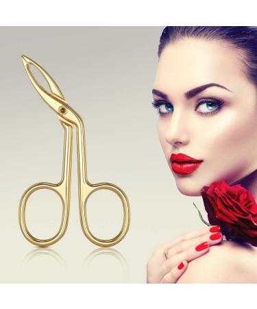 Buy Gilded Eyebrow Tweezers & Scissors - 3 Pack Straight & Pointed Hair Gripping Tool | International Shipping Available - Buy Online on GoSupps.com