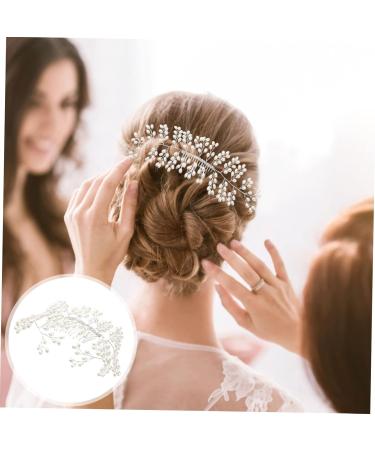 DOITOOL Bridal Hair Accessories Tiara Bridal Hair Comb Women Hair Comb Wedding Hair Comb White European and American Accessories Women's Wedding Hair Accessories - Buy Online on GoSupps.com