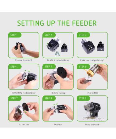VIVOSUN Programmable Automatic Fish Feeder | Volume Timer Control - Buy Online on GoSupps.com