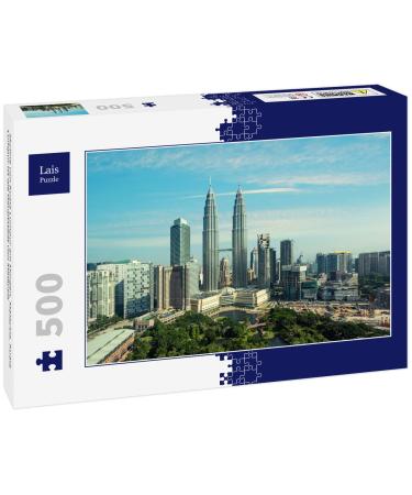 Lais Puzzle Skyline of Kuala Lumpur in the morning Malaysia Kuala Lumpur is the capital of Malaysia 500 pieces