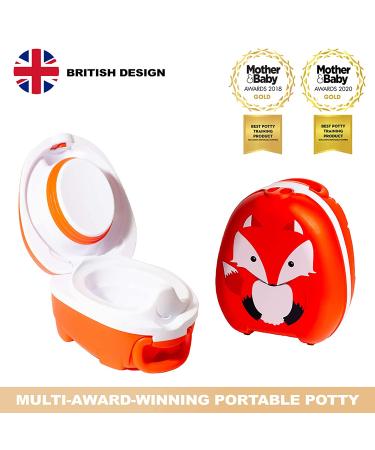 Fox Travel Potty - Portable Toddler Toilet Seat by My Carry Potty | Award-Winning Kids' Toilet Seat for On-the-Go Use - Buy Online on GoSupps.com