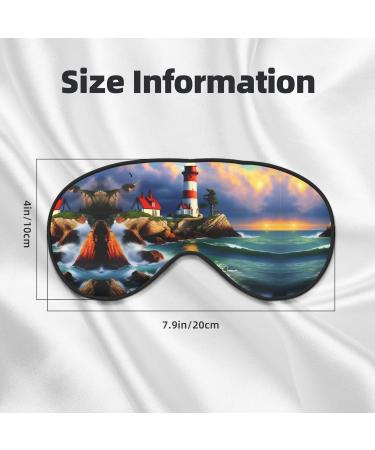 Buy Lighthouse Diamond Painting Sleep Mask | Unisex Double-Sided Eye Mask for Sound Sleep & Skin Care | International Shipping Available - Buy Online on GoSupps.com