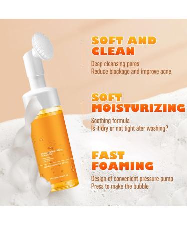 Turmeric Facial Cleanser - Deep Cleansing Foaming Wash for All Skin Types (180g - Buy Online on GoSupps.com