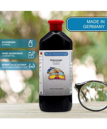 Blum Manufaktur Glasses Cleaning Spray 2x500ml - Streak-Free Solution for Sunglasses & Reading Glasses - Made in Germany - Buy Online on GoSupps.com