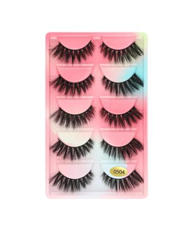 UAMOU 50/100/200 pairs Eyelashes faux mink lashes natural 3d mink eyelashes volume false lashes in bulk cilios Cheerfully (Color : G504 Size : 40 Boxes)