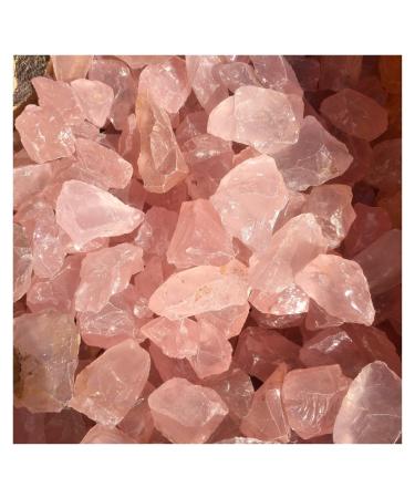 Natural Crystal Rough Natural Crystal Rough 1000g Natural Pink Rose Quartz Crystal Rough Gemstone Specimen Wedding Decoration Aquarium Home Goods