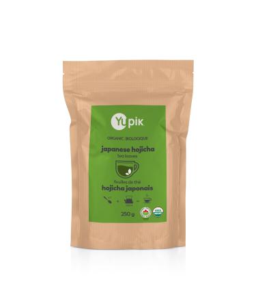Yupik Organic Japanese Hojicha Tea 250 g Roasted Green Tea Loose Leaf Japanese Tea