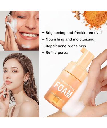 Turmeric Face Toner Mousse Dark Spots Skin Toner for Face Turmeric Oil Serum Hydrating Toner Cloud Glow Priming Foam Skin Toner Turmeric Facial Toner for Dry Reduce Acne Brighten Travel Size - Buy Online on GoSupps.com