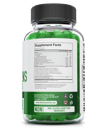 Supergreen & Magnesium Gummies - Magnesium Helps Muscles Recover Delicious Supergreens with Spinach Broccoli Beetroot Green Tea & Acai for Immunity Support- 60 Gummies - Buy Online on GoSupps.com