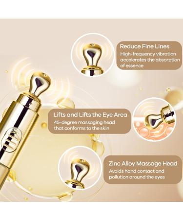 Retinol Under Eye Cream for Puffiness & Dark Circles - Anti-Aging Serum with Massage Head & Hyaluronic Acid - Buy Online on GoSupps.com