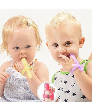 Silicone Baby Teeth Toys - Adjustable Nail-Bite Prevention & Finger Protection for Infants - High Toughness Suction - Yellow - Buy Online on GoSupps.com