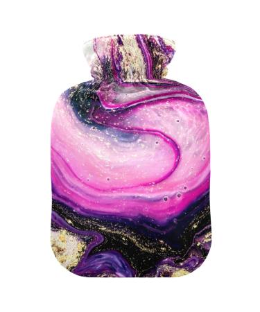 Marble Hot Water Bottle with Cover Hot Water Bottles for Pain Relief Hand Feet Warmer Hot Pack for Pregnant Women 1L