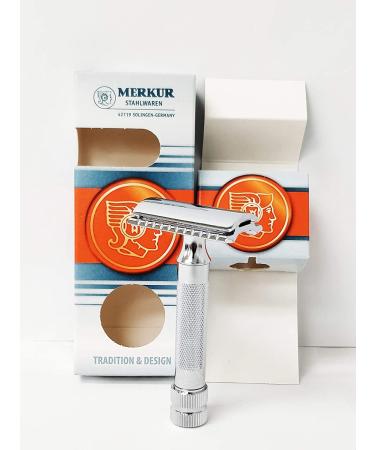 Merkur Mk34c Double Edge Razor - Heavy Duty Short Handle | Top Quality Shave - Buy Online on GoSupps.com