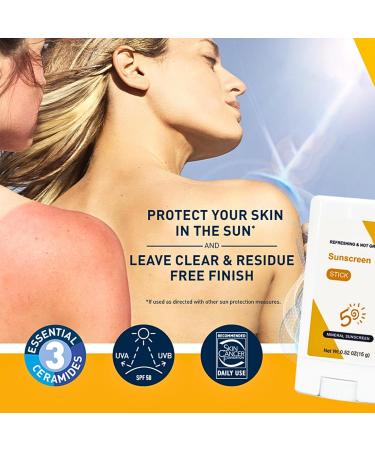 Sunscreen Stick SPF 50 Sunblock Stick Sunscreen SPF 50+ Sun Cream SPF50+ for Face Body Suncream with Hyaluronic Acid for Broad Spectrum Sun Protection Non-Greasy Refreshing Water Resistant - Buy Online on GoSupps.com