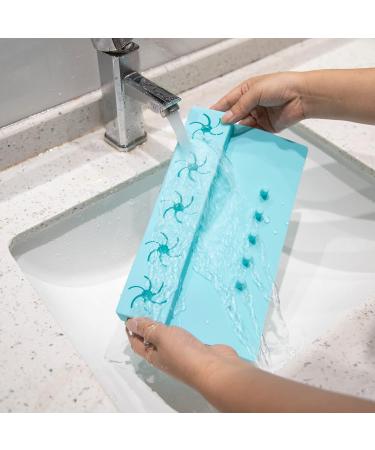 Beautyflier Soft Silicone Nail Polish Bottle Holder Nail Polish Organizer Nail Station for Salon Home DIY Manicure Tools Nail Art (Blue) - Buy Online on GoSupps.com
