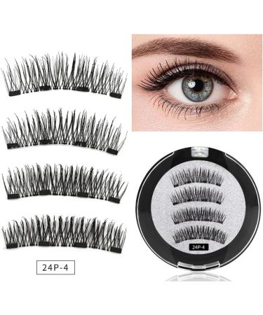 Bexdug Reusable Magnetic Eyelashes - Women False Eyelashes | With Clip Natural Look Magnetic Lashes Magnetic Fake Lashes For Easy Application - Buy Online on GoSupps.com