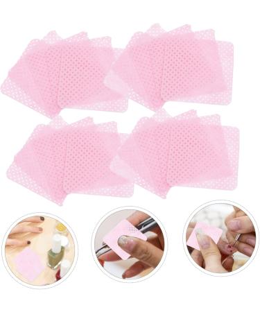 FRCOLOR 2 Boxes Nail Wipes Cleaning Wipes Gel Nail Polish Travel Wipes Pads for Nail Polish Removal Glue Wipes Snail Polish Removers Dip Powder Nail Remover Nail Pads Cotton 4.80X4.80X0.10CM Pink - Buy Online on GoSupps.com