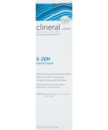 AHAVA Clineral X-Zem Hand Cream - Relieve Dermatitis Redness Itchiness & Dryness | Moisturizing with Hippophae Oil & Shea Butter - 4.2 Fl.Oz - Buy Online on GoSupps.com
