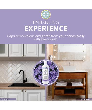 Capri Essentials White Lavender Hand Soap - Natural, Plant-Based, Chemical-Free (16 oz) - Buy Online on GoSupps.com