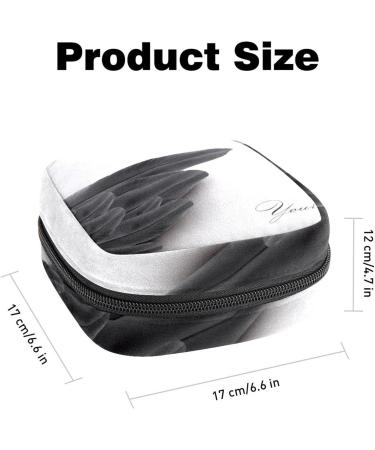 Black Wing Animal Monster Sanitary Napkin Storage Bag | Portable First Period Pads Holder for Girls | Travel Makeup Bag for Women | Large Capacity Multicoloured 13 - Buy Online on GoSupps.com