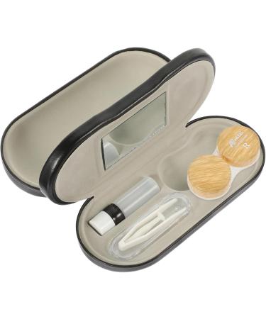 Shop Healvian 2-in-1 Glasses Case & Contact Lens Container Set - Perfect Travel Storage for Glasses & Sunglasses | 15.8x7.4cm | International Shipping Available - Buy Online on GoSupps.com