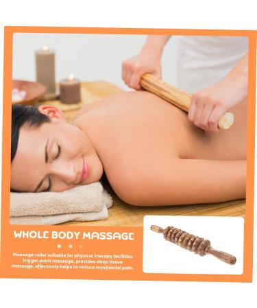 Minkissy 4-Piece Wooden Massage Tool Set - Portable Body Roller & Unicorn Headband for Fitness & Relaxation - Buy Online on GoSupps.com