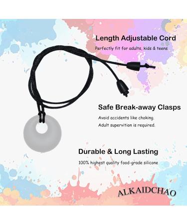 TDAH Children's Chew Collar - 4 Pack Sensory Chew Collars for Teething Autism & ADHD Relief - Buy Online on GoSupps.com