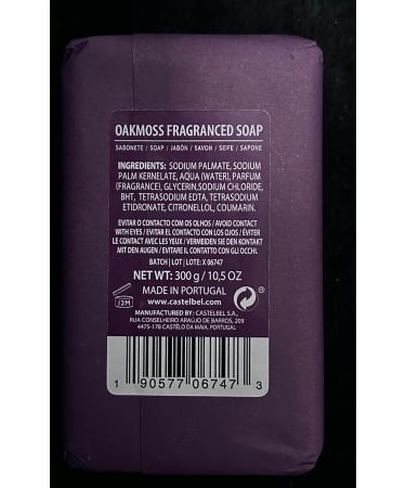 Castelbel Oakmoss Hand-Wrapped Fragrance Soap Bar - 10.5 Oz Luxurious Made in Portugal Soap for International Shipping - Buy Online on GoSupps.com