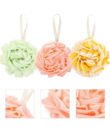 FOMIYES 3pcs Bath Flowers - Loofah Sponge & Exfoliating Body Scrubber for Men & Kids | Shower Accessories & Cleaning Supplies - Buy Online on GoSupps.com
