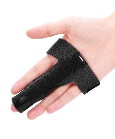 Buy Finger Joint Brace Stabilizer - Sprain & Fracture Recovery Splint for Adults & Children - Black Finger Knuckle Protector - Buy Online on GoSupps.com