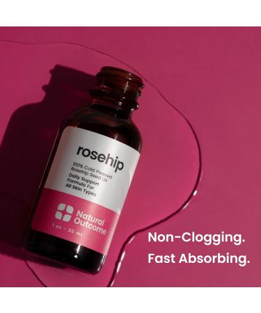 Rosehip Oil 100% Pure Cold-Pressed - Anti-Aging Face Oil for Hydration & Balance | 1 oz - Buy Online on GoSupps.com