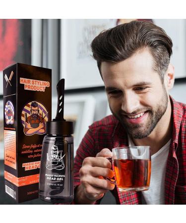 5 Men Cool Styling Gel - Professional 2-in-1 Hair Wax Gel with Comb Long-Lasting Hair | Lightweight Hair Cream Salon Styling Gel Tool Fast Build Hair 5 Pcs One Comb Cool 300ml - Buy Online on GoSupps.com