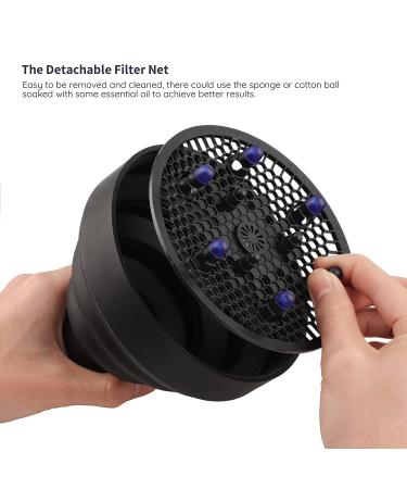 Segbeauty Travel Hair Diffuser for Natural Thick Hair 1.65-1.77 inches Nozzle - Black - Buy Online on GoSupps.com