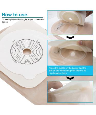 KONWEDA 20PCS Ostomy Bags Colostomy Supplies - Cut-to-Fit Two Piece Drainable Ostomy Pouch for Stoma Care | Ileostomy & Colostomy Bag Set (15 Bags + 5 Barrier) - Buy Online on GoSupps.com