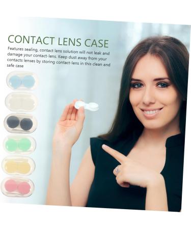 Partykindom 12-Sentence Contact Lens Container | Multicolored Travel Lens Case & Holder | Small Plastic Eye Lens Case for Travel - Buy Online on GoSupps.com