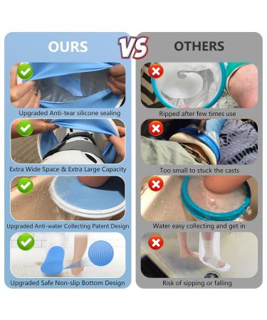 YUNCHI Waterproof Leg Cast Cover XL - Non-Slip & Durable Protector for Shower - 2023 New Update - Buy Online on GoSupps.com