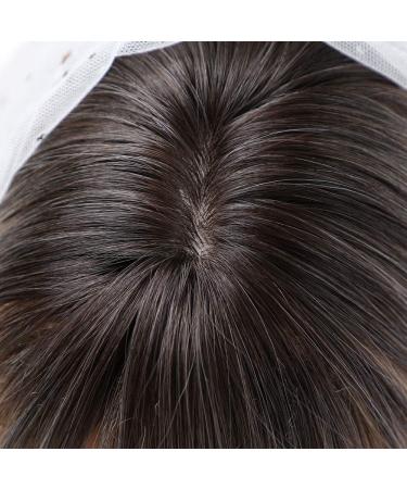 HAIRCUBE 18 Inch Blonde Ombre Wigs for Women - Shoulder Length Layered Curly Wigs with Bangs - Buy Online on GoSupps.com