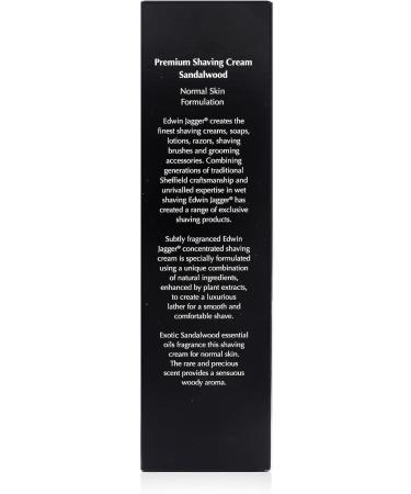Edwin Jagger SCSWT Sandalwood 99.9% Natural Shaving Cream 75ml - Premium Quality - Buy Online on GoSupps.com