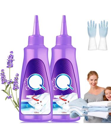 Lakatarina Stain Remover Active Enzyme Laundry Stain Remover Laundry Stain Remover Garment Stubborn Stain Cleaner Oil Remover for All Washable Fabrics (2PCS)