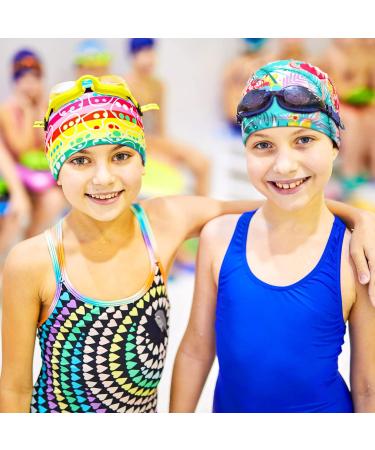 3-Piece Children's Bathing Caps for Girls (Ages 2-8) | Comfortable Swimming Caps for Toddlers & Youth - Buy Online on GoSupps.com