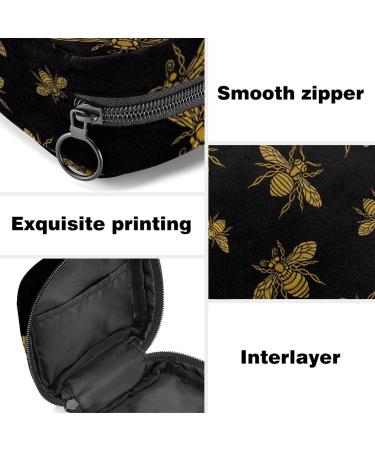 Buy Bee Golden Embroidery Women's Binding Storage Bag - Portable Menstrual Cup Holder for Teens & Women - 12 Color Options - Buy Online on GoSupps.com