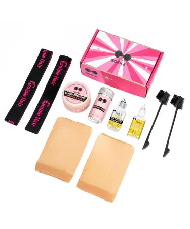 Strong Hold Wig Glue Set for Lace Front Wigs - 10pcs Lace Adhesive & Installation Kit with Remover Wig Band & Edge Control - Buy Online on GoSupps.com