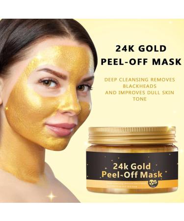 Ceprznvey Peeling Face Cover Gold Foil Face Covering Deep Hydration Facial Moisture Gentle Effective Clearing & Hydrating Facial Cover for oil damaged and rough skin - Buy Online on GoSupps.com