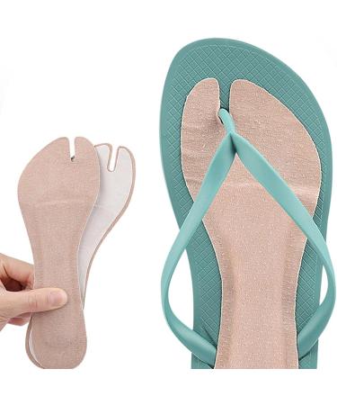 Flip Flop Cushion Insoles - Soft Shockproof PU Leather Adhesive Pads for Sandals & High Heels - 2 Pairs - Buy Online on GoSupps.com