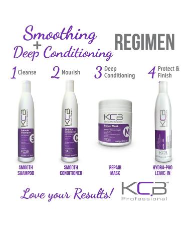 KCB PROFESSIONAL Smooth Repair Hair Mask 17.63 oz - Deep Conditioning Treatment for Frizz Control - Enriched with Jojoba Oil, Coconut & Cocoa Butter - Buy Online on GoSupps.com