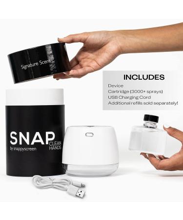 SnappyScreen SNAP Wellness Touchless Mist Hand Sanitizer Device + Cartridge - Rooftop Garden Champagne - Buy Online on GoSupps.com