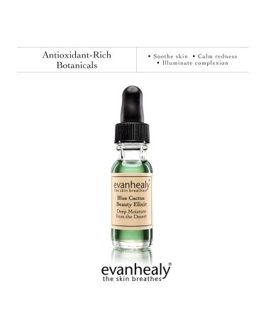 evanhealy Blue Cactus Beauty Elixir | Organic Jojoba & Prickly Pear Oils | Soothing & Illuminating Serum for All Skin Types - Buy Online on GoSupps.com