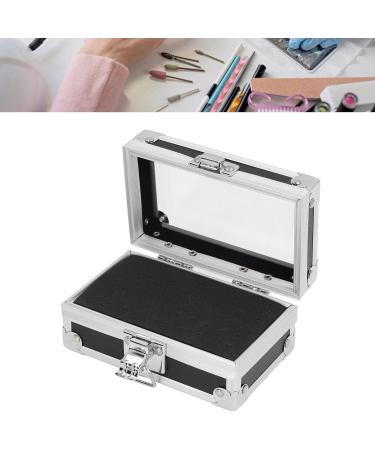 Nail Drill Holder Dustproof Nail Drill Container with Multiple Holes Lockable Design for Salon Technicians (Black) - Buy Online on GoSupps.com