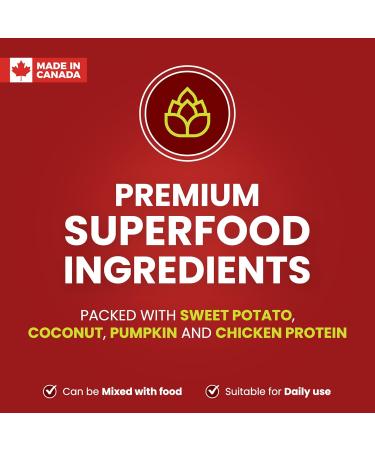 Cymbia FLEXITUDE+ Dog Hip and Joint Supplement Glucosamine for Dogs with MSM & Superfoods All-Natural Dog Supplement for Joint Pain Relief & Strengthen Bones Approx. 70 Days Supply Chicken Flavour - Buy Online on GoSupps.com