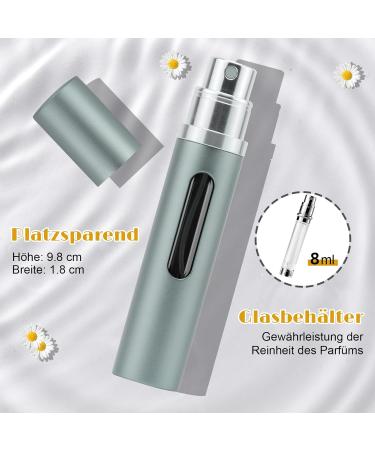 JAYZUUM Perfume Atomiser Refillable Perfume Atomiser for on the Go Portable Mini Spray Bottle 10 ml Grey - Buy Online on GoSupps.com